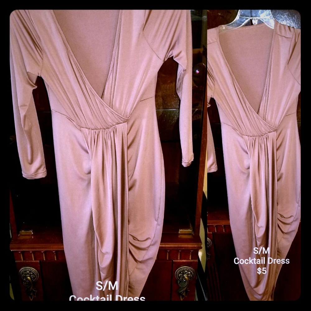 Brown Egyptian high thigh spandex dress